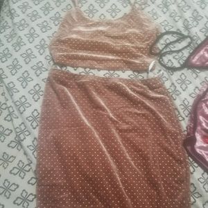 2 piece bralette n skirt